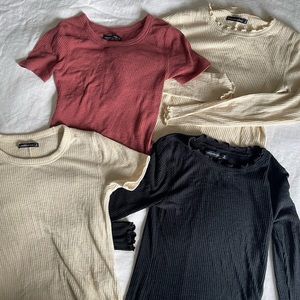 Abercrombie Ribbed Baby Tees
